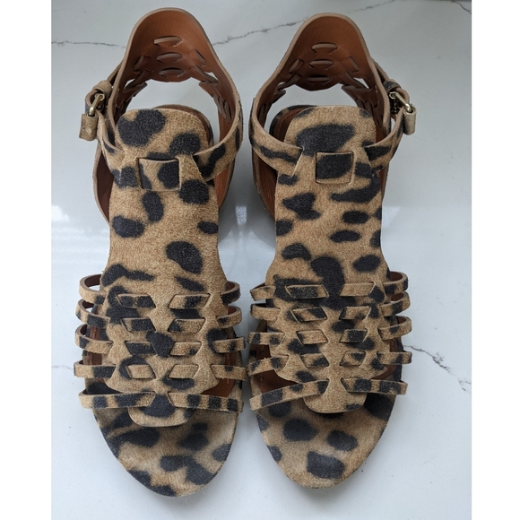 GIVENCHY leopard suede gladiator sandals - Picture 6 of 11